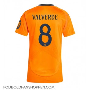 Real Madrid Federico Valverde #8 Udebanetrøje Dame 2024-25 Kortærmet